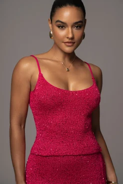 Pink Palace Sequin Skirt Set