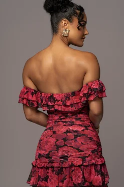 Pink  Power Mesh Passion Tier Dress