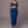 Royal Blue Extend Your Stay Skirt Set