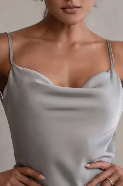 Sage Down The Aisle Satin Gown