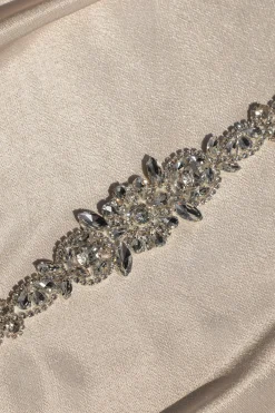 Silver Eternal Love Bridal Sash