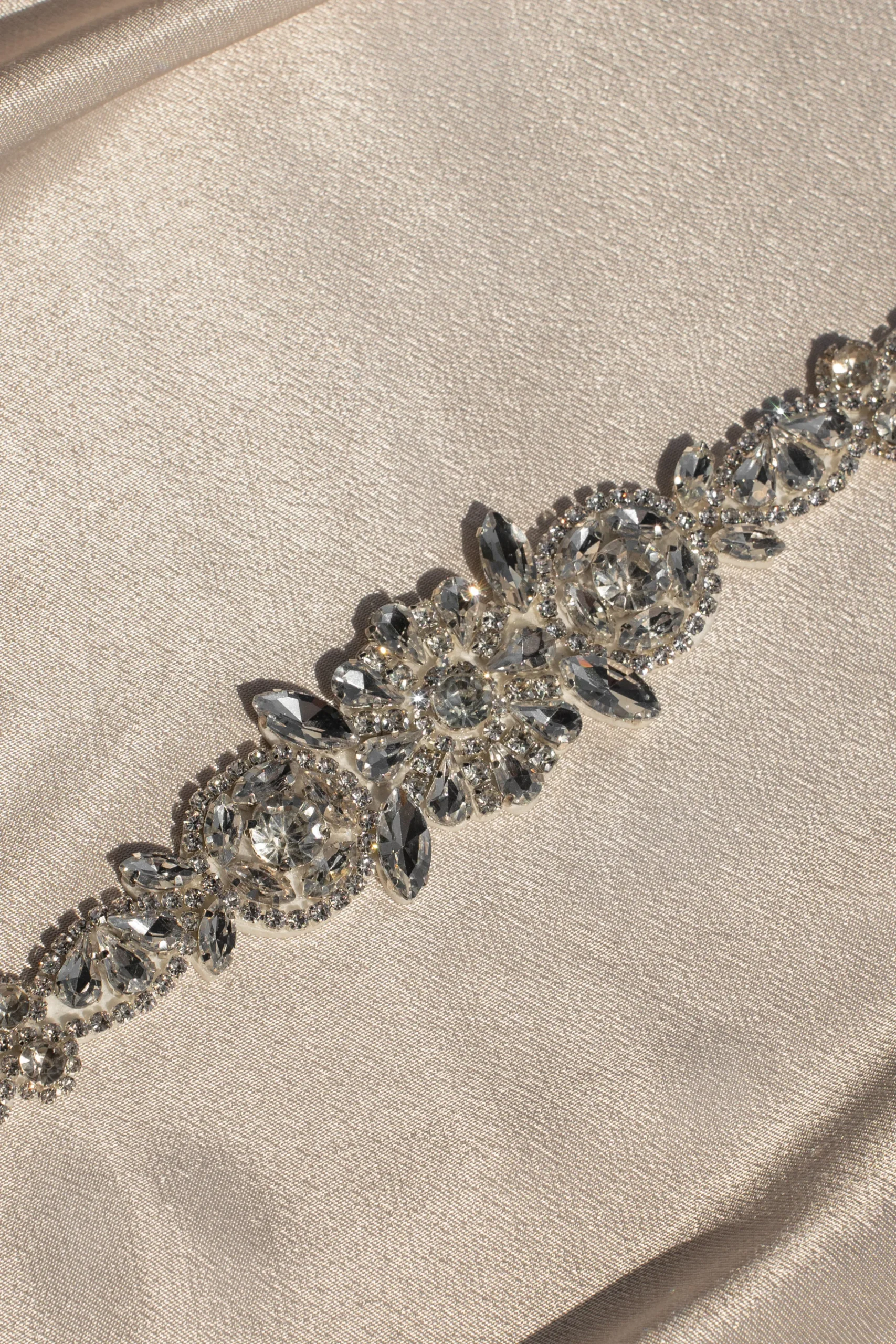 Silver Eternal Love Bridal Sash