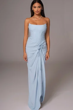 Sky Blue Fenix Reversible Linen Corset