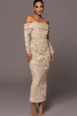 Stone Impressions Sequin Skirt