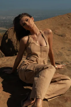 Tan Aeris Pant Set