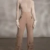 Tan Nyah Nylon Utility Pants