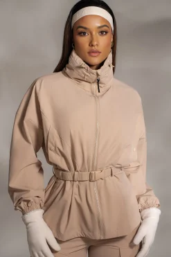 Tan Willow Belted Jacket