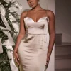 Taupe Moment In Time Maxi Dress