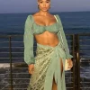 Teal Carey Long Sleeve Top