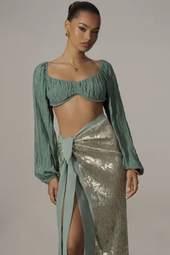 Teal Carey Long Sleeve Top