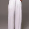 White After Sunset Pleated Pants