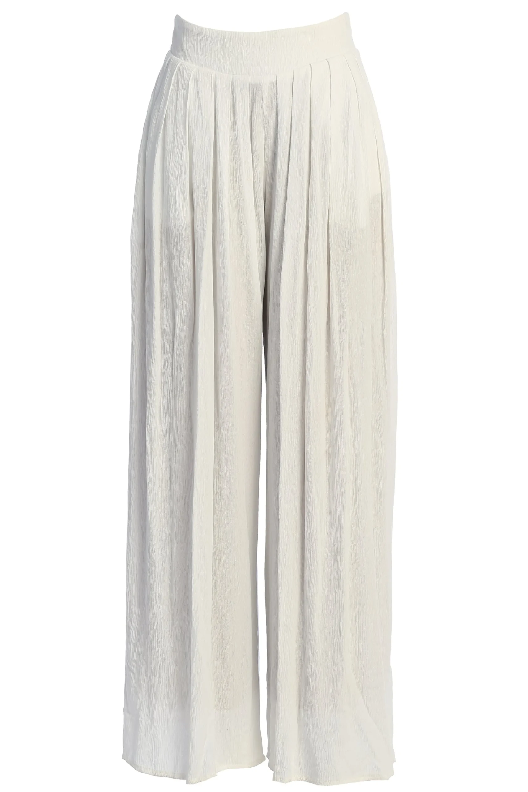 White After Sunset Pleated Pants