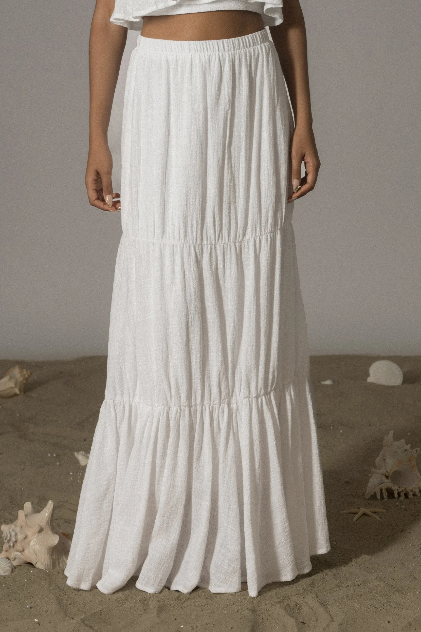 White By The Sea Skirt Set