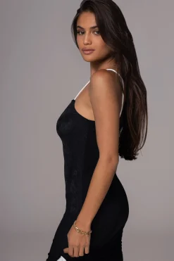 White/Black Mirage Reversible Mini Dress